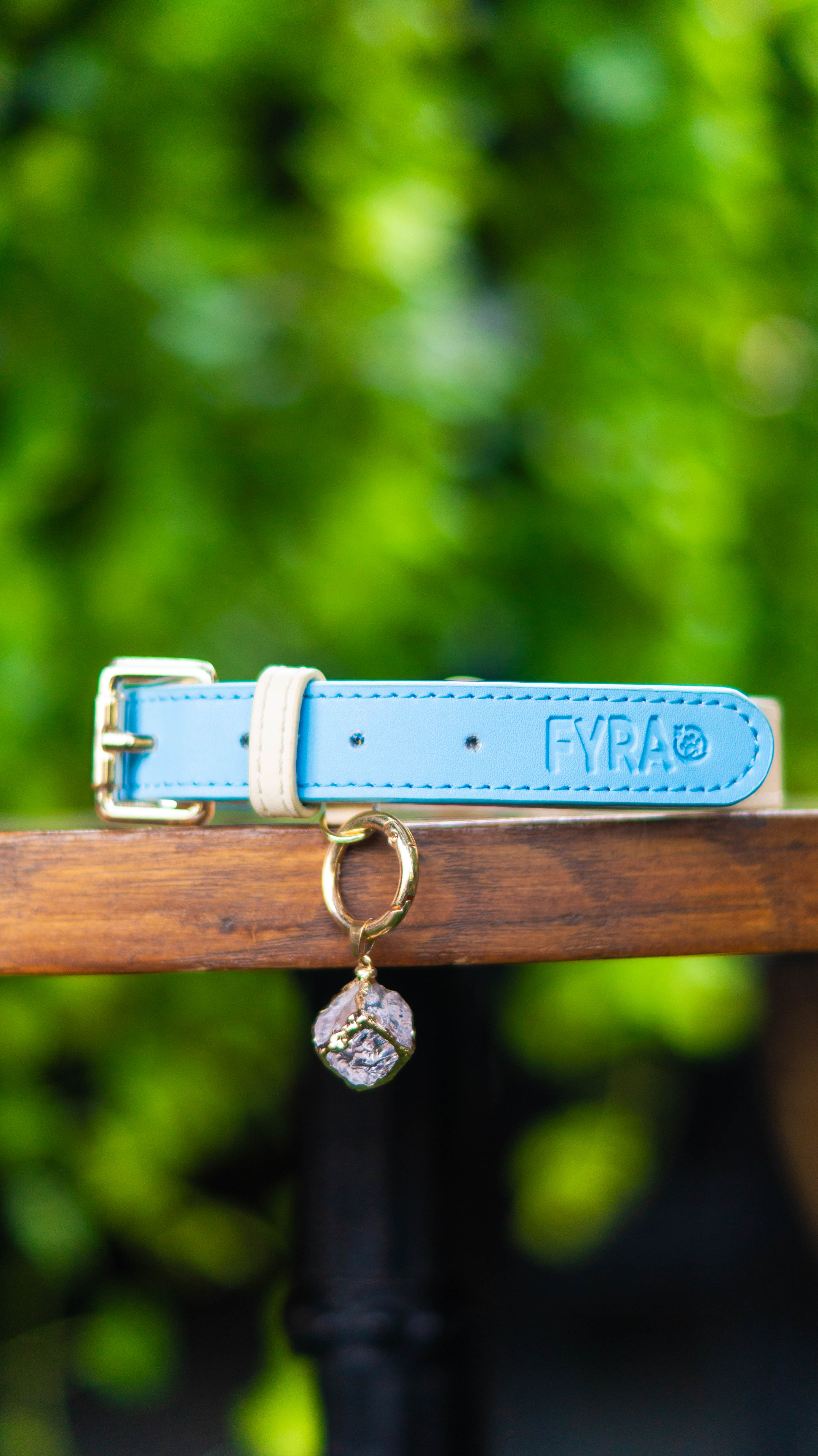 Fyra Paws Healing Collar: Clear Quartz