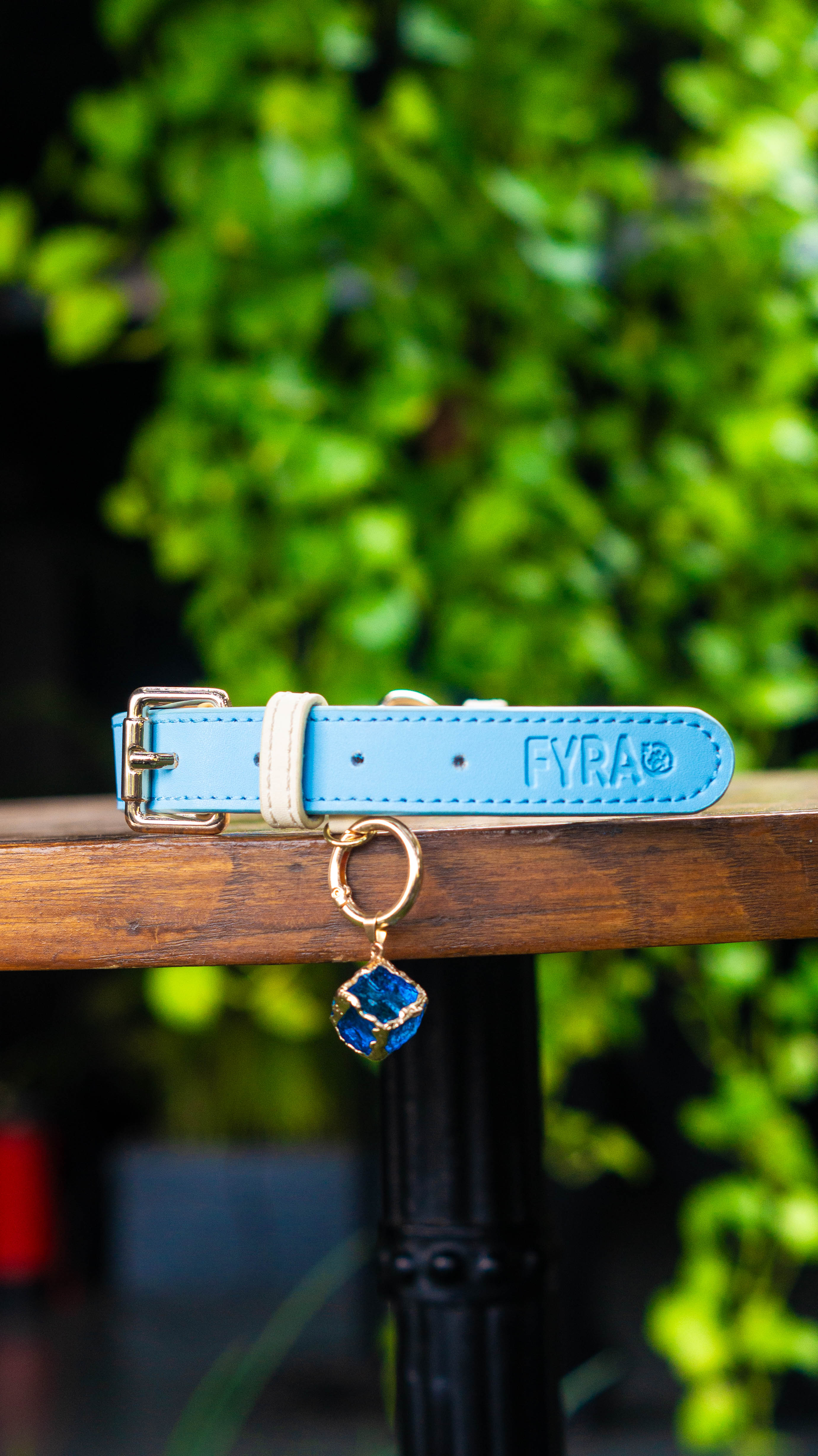 Fyra Paws Healing Collar: Blue Topaz